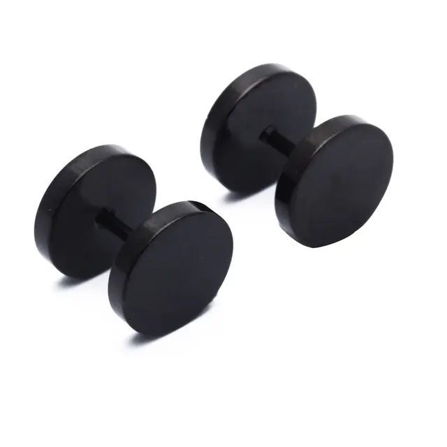 Buy 1 Pair of Men's Barbell Stainless Steel Ear Studs