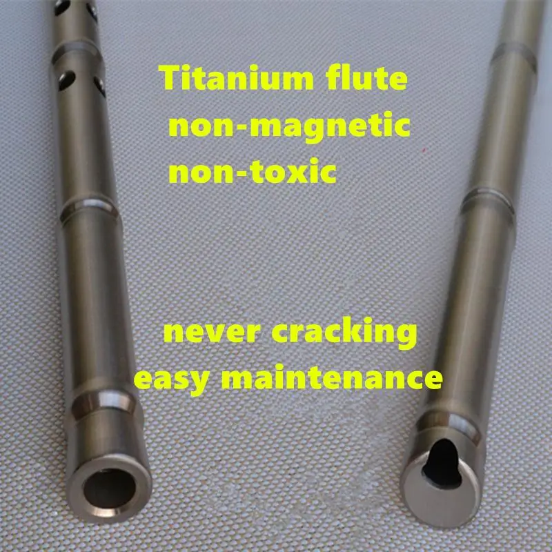 Tanio Tytanowy metalowy flet Xiao 80cm G F klucz Xiao