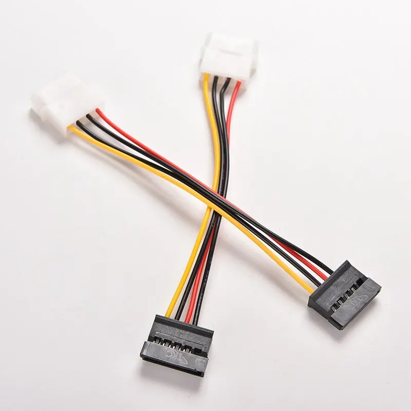2шт 4 Pin IDE до 15 SATA для последовательного ATA кабель адаптера питания|Компьютерные