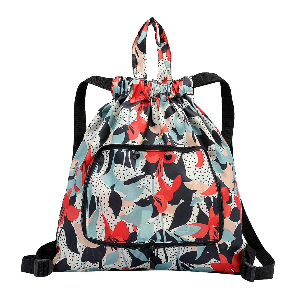Женские водонепроницаемые нейлоновые рюкзаки с цветочным принтом в этническом стиле, Большой Вместительный женский рюкзак от кражи, Прямая поставка