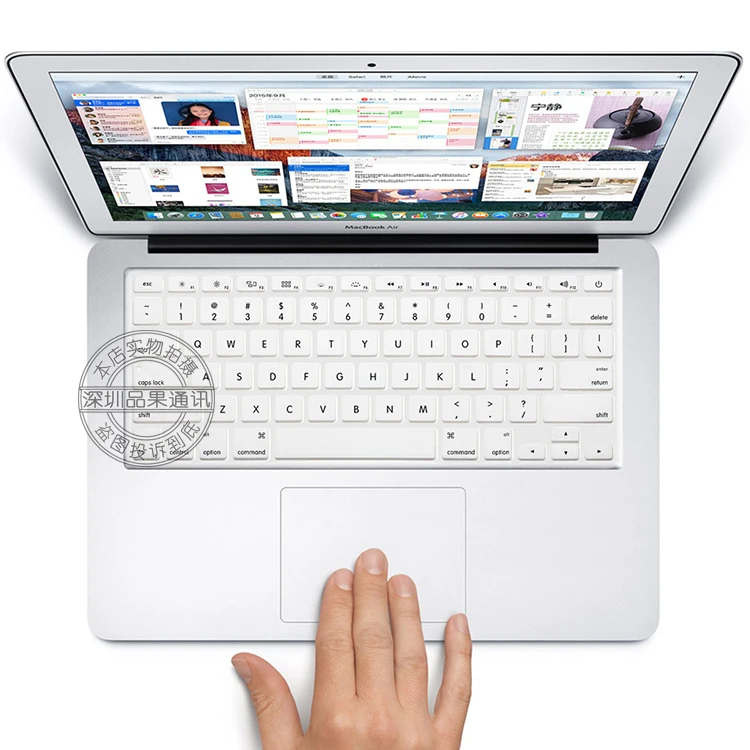 Версия США Английский красочные силиконовые защиты крышка наклейка клавиатура кожи для 1" 15" 1" Apple Macbook Air pro/retina/Imac G6 - Цвет: white
