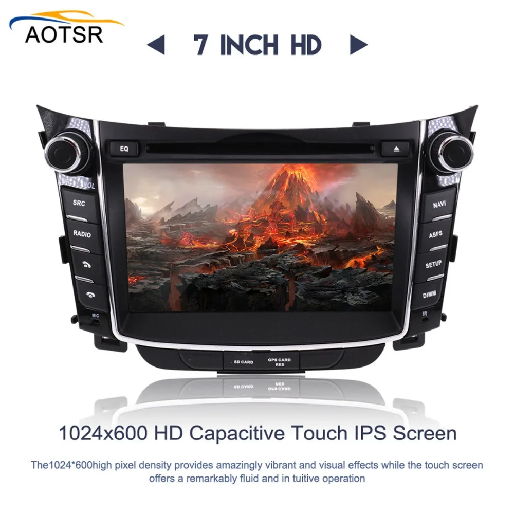 Sale IPS Screen Android 8.1 Car Radio GPS stereo For Hyundai I30 Elantra GT 2012 2013 2014 2015 2016 Car DVD Player Head unit 8 Core 2