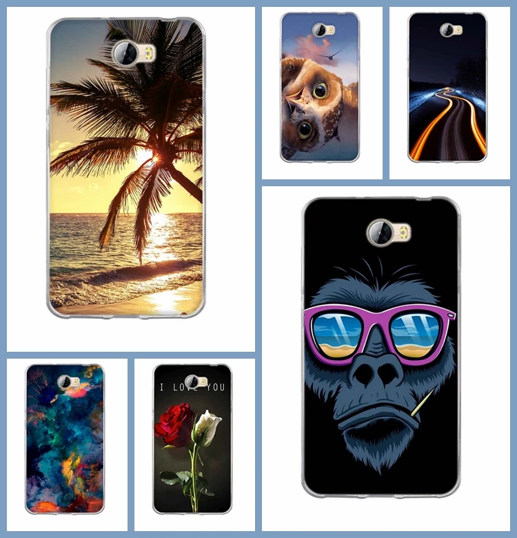 

Silicone Cases for Huawei honor 5A Phone Cases Colorful Candy Soft Tpu Back Cover For Huawei Ascend Y5 II Y5II / Y5 2 cun-u29