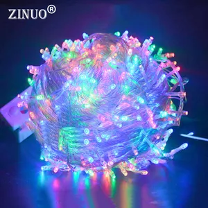 ZINUO 10 м 20 м 30 м 50 м 100 м светодио дный гирлянды AC110V 220 В Фея Строка Водонепроницаемый Рождественские огни Открытый для Xmas Свадебные украшения - изображение