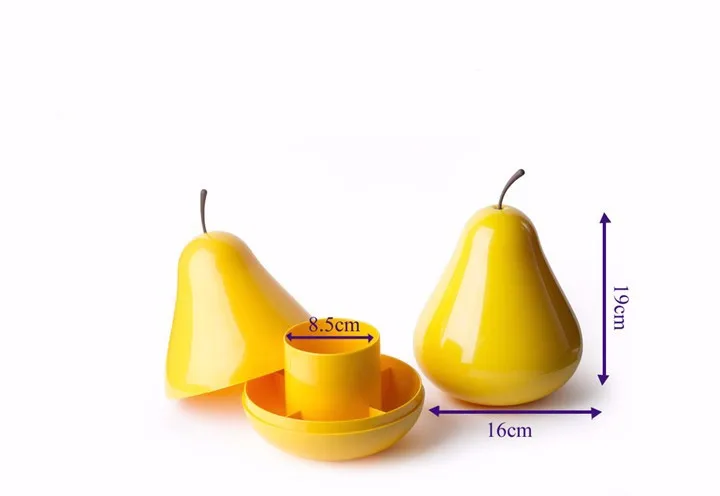 Высокое качество пластик прекрасный груша коробка для хранения фруктов хранения содержание коробка, различные органайзеры рабочего стола