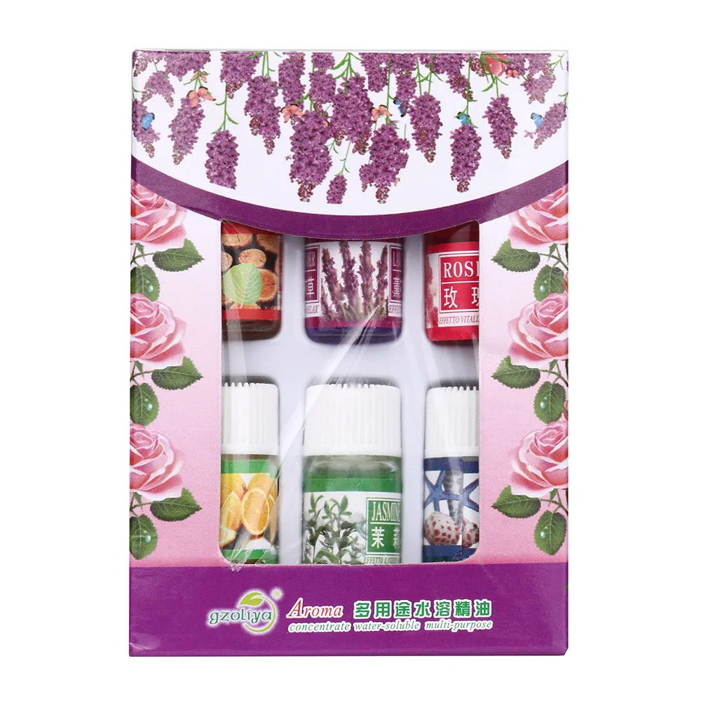 

Essential Oil 6 Flavor 3ML/Box Pure Aromatherapy Essential Oil Skin Care Pack for Aromatherapy Spa Bath #121