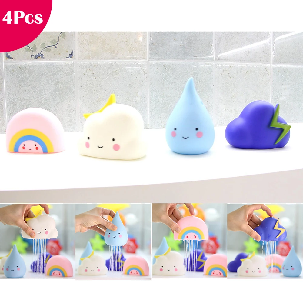 

4pcs Baby Bath Toys Bathroom Play Water Spraying Tool Shower Floating Beach Swimming Toy Kids Shampoo Cup Children Gifts