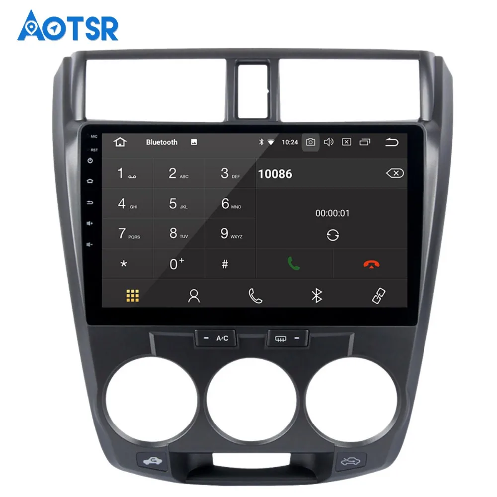 Best 10.2"  Car multimedia player Radio head unit for Honda City 2008-2012 Android 8.0 Head Unit 4G+32G Octa Core PX5 Car Radio 10