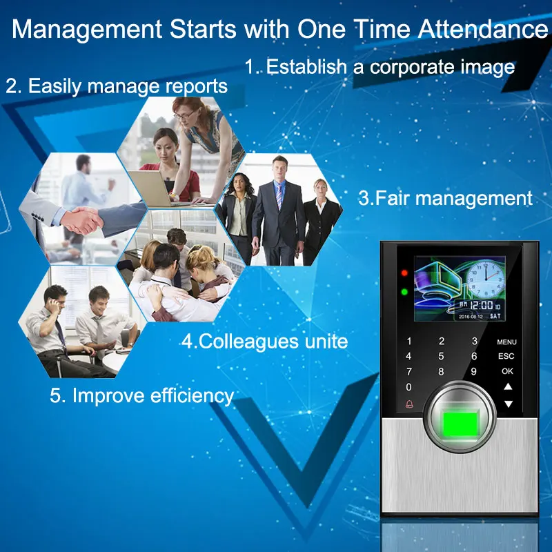 Biometric Attendance System Fingerprint Time Attendance System TCPIP Access Control Fingerprint&Card&Password Electronic Machine Biometric Attendance System Fingerprint Time Attendance System TCPIP Access Control Fingerprint&Card&Password Electronic Machine