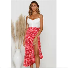 Дамы Бохо цветочное Джерси Цыганская Длинная полная пляжная юбка для лета солнце новые юбки женские бохо стиль уличная мода