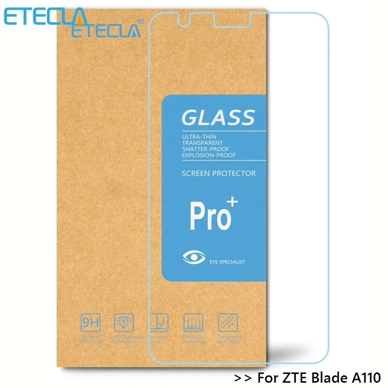 3 шт для ZTE Blade A110 закаленное стекло на L110 A 110 защита экрана 0 26 мм 9H супер прозрачное