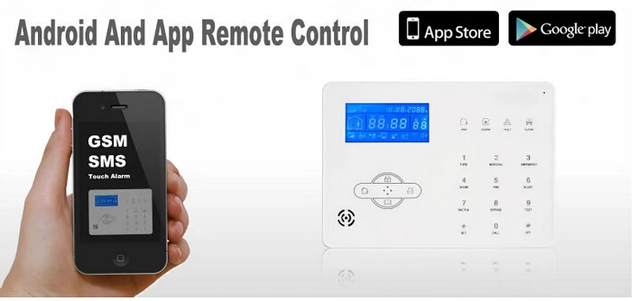 2018 Most advanced Wireless GSM Alarm System Home Smart Alarm System With Solar-powered Siren