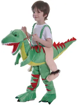 

New Kids Ride On Dinosaur Fantasy Riding Stand In Outfit Fancy Dress Up Costume for Child Halloween Purim Carnival party event