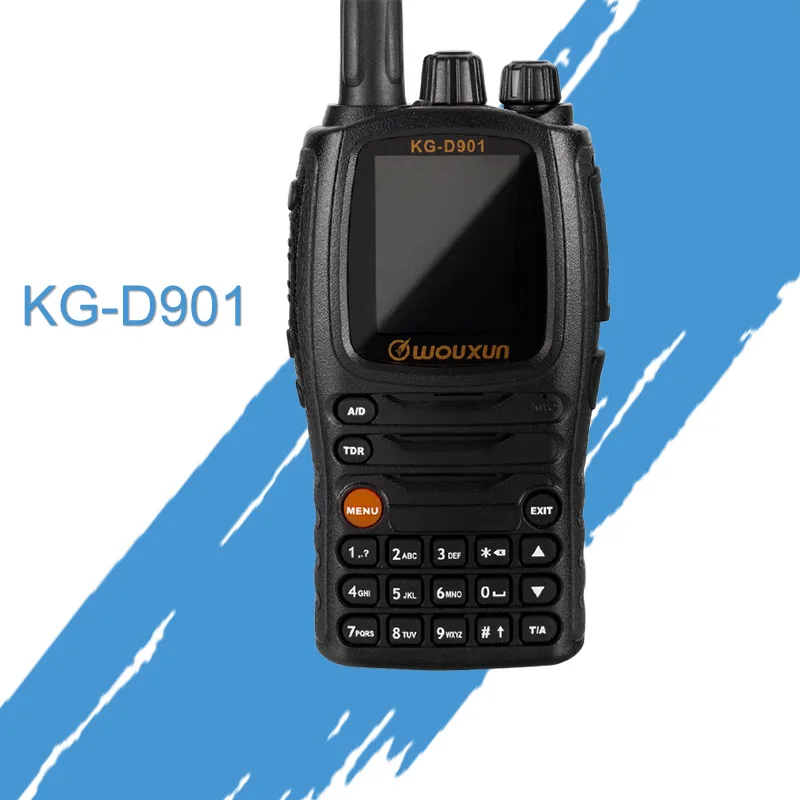 Walkie Talkie Wouxun KG-D901 UHF 400-470MHz DMR цифровое двухстороннее радио 1000 каналов 2000mAh 4W трансивер