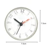 Waterproof Wall Clock Shower Suction Wall Stand Timer Bath Weather Station Home Decoration Bathroom Toilet Round Quartz Sucker 6