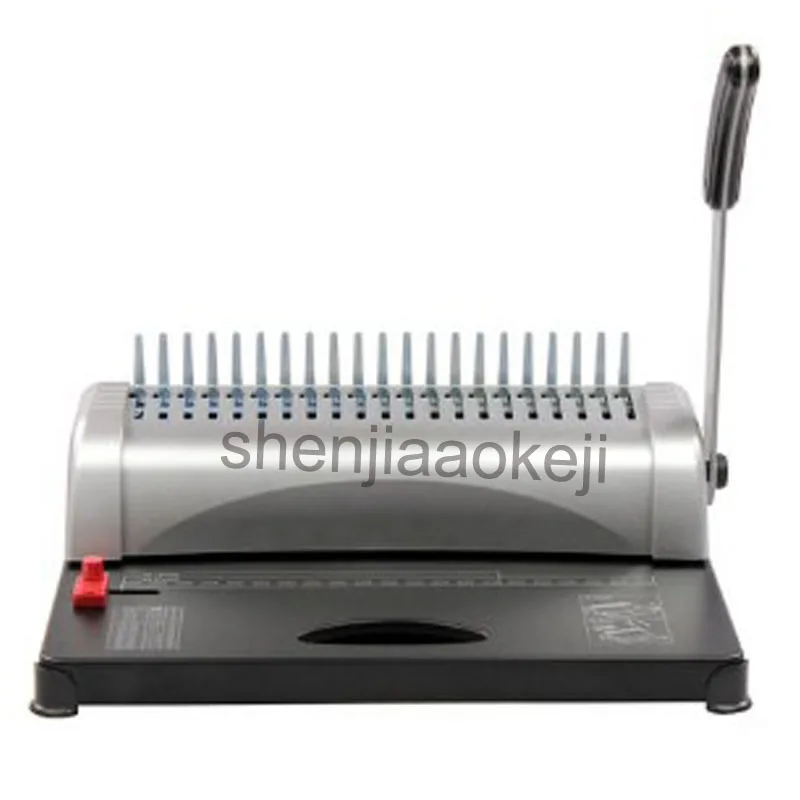 Manual Bookbinding machine GD-15 rubber ring clamp binding 21 hole punching comb contract tender | Компьютеры и офис