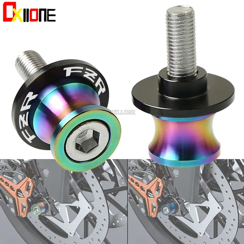 

10MM Swing Arm Sliders Motorcycle Stainless Steel For Yamaha FZR 1000 FZR1000 1991 - 1995 1992 1993 1994 Motor Stand Screws