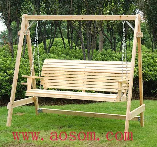 Aosom 5 Foot Wood Handmade Porch Swing Chair With Hang Chain In Aosom 5 Foot Wood Handmade Porch Swing Chair With Hang Chain
