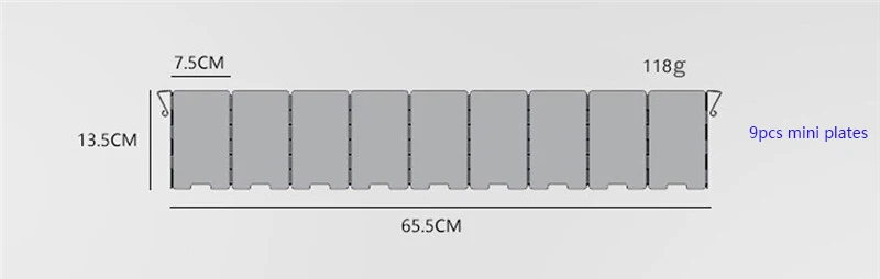 TTLIFE 8 нормальных пластин защита от ветра крышка складной Открытый Кемпинг приготовления экран s Плита Газовая плита лобовое стекло против пыли экран - Цвет: 9pcs mini plate