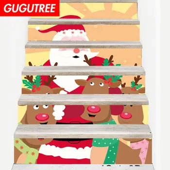 

Decorate Home 3D Christmas deer art wall sticker decoration Decals mural painting Removable Decor Wallpaper LF-667