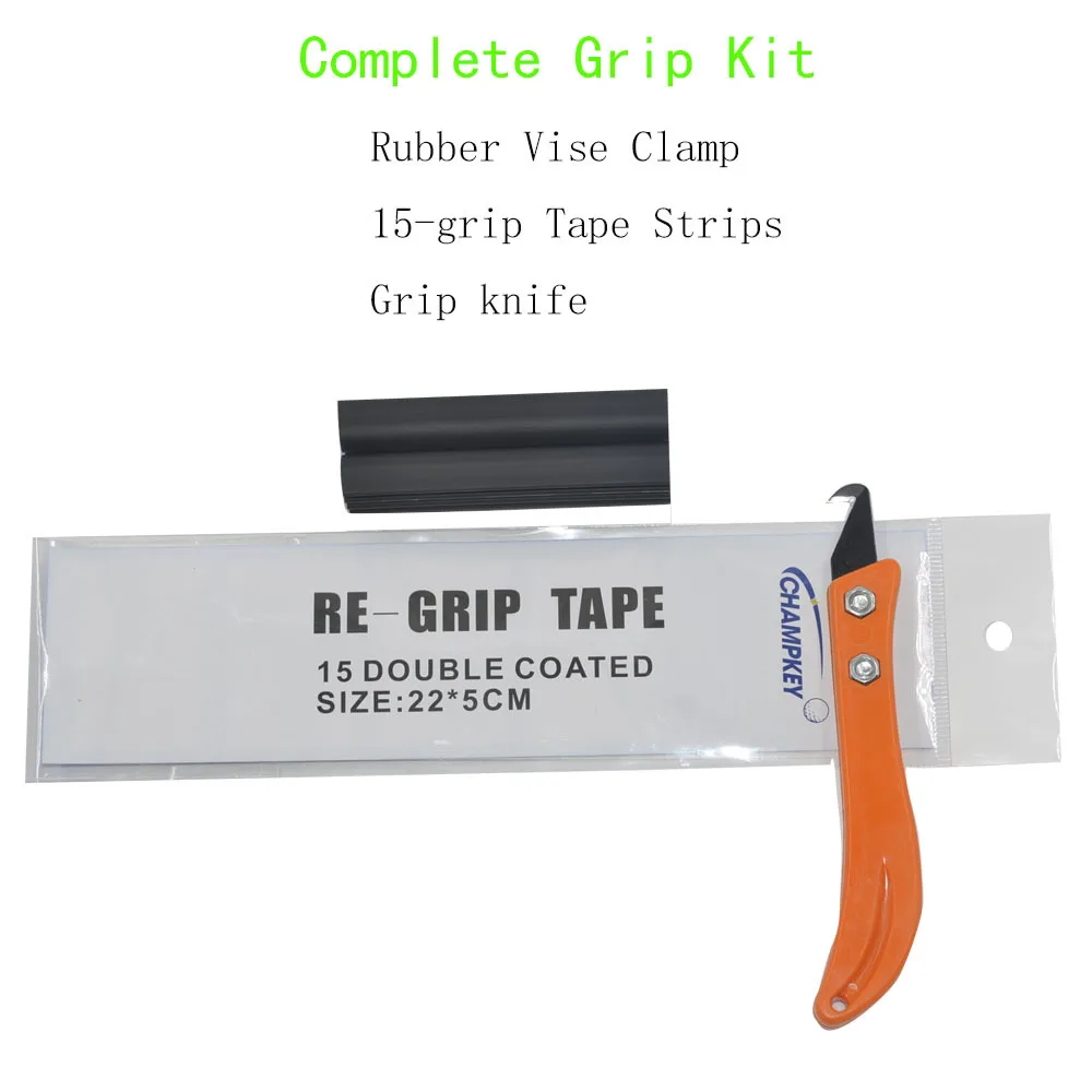 Golf-Club-Grip-Kit-Rubber-Vise-Clamp-Regrip-Tool-Install-Change-Steel-Hook-Blade-Utility-Knife