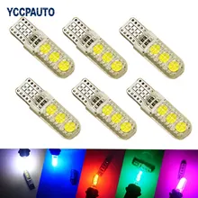 Автомобильные светодиодные лампы s T10 194 W5W DC 12 В Canbus 6SMD 5050