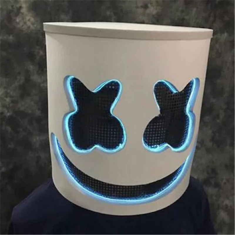 Spun sugar Dj Marshmello светящийся светодиодный шлем косплей реквизит ночной клуб