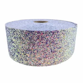 

boca ribbon shipping free 3''75mm 50 yards Chunky Glitter Ribbon Blingbling Soft Fabric Gift Handmade Material DIY Hairbow