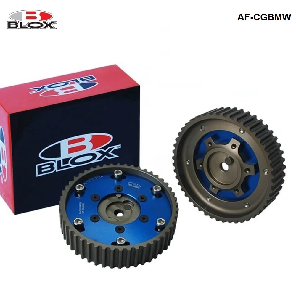 

Blox 2Pcs Adjustable Cam Gears Timing Gear pulley kit For BMW E21 E28 E30 E34 E36 318i Z1 M20 2pc Blue AF-CGBMW