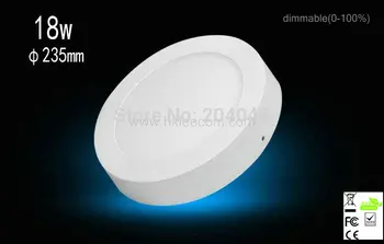 

2017 Limited Hot Sale Led Spotlight Free Shipping 1pcs/lot 18w 225mm Led Panel Light Surface Mounted Warm/cool White Rohs Bulbs