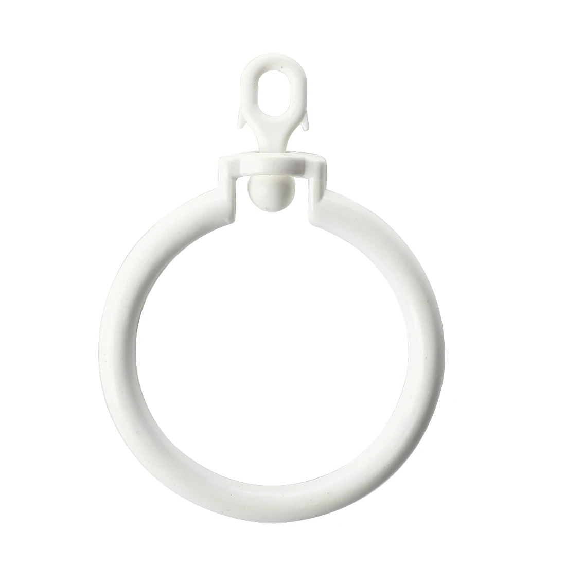 MYLB 3 PCS Curtain Rod Rings with Eyelets Whitein WindowDressing