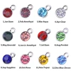 30pcs/lot Charms Jewelry DIY Making Findings Colorful Crystal Birthstone Charms Necklace Pendant Bracelet Handmade Accessories ► Photo 2/6