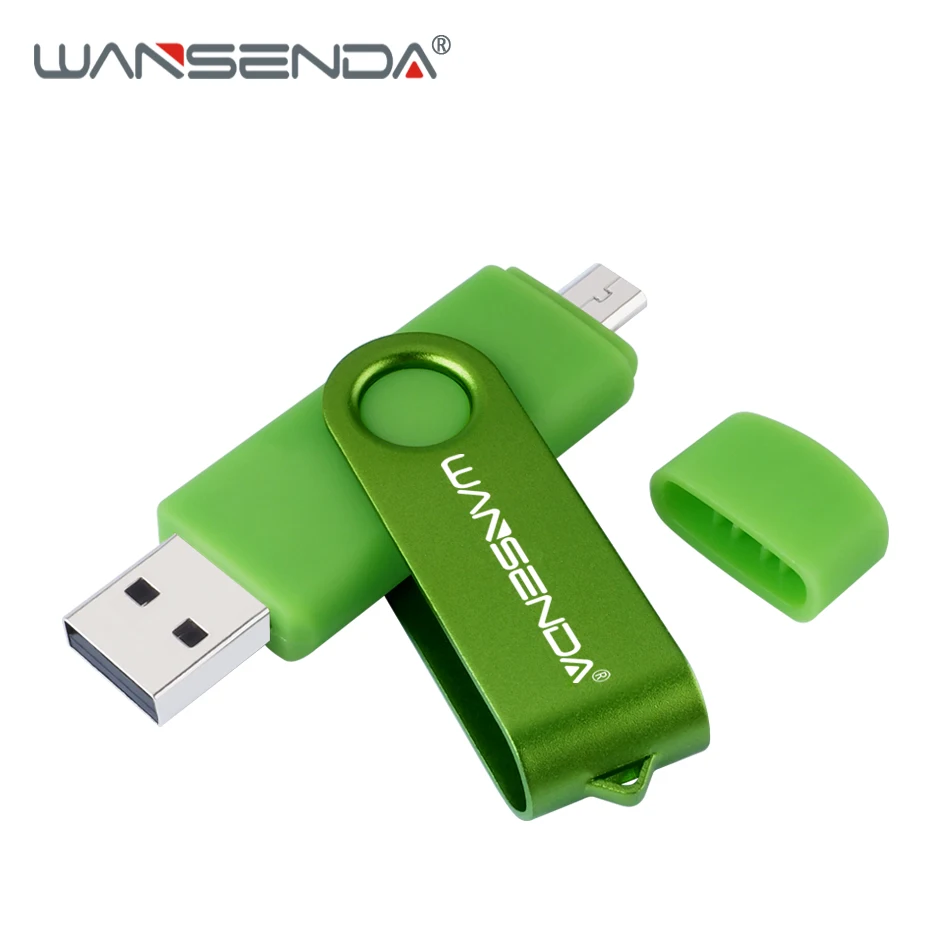 

Original WANSENDA OTG USB Flash Drive Swivel Pen Drive 32GB 64GB 128GB 256GB Pendrive USB 2.0 Memory Stick for Android/PC