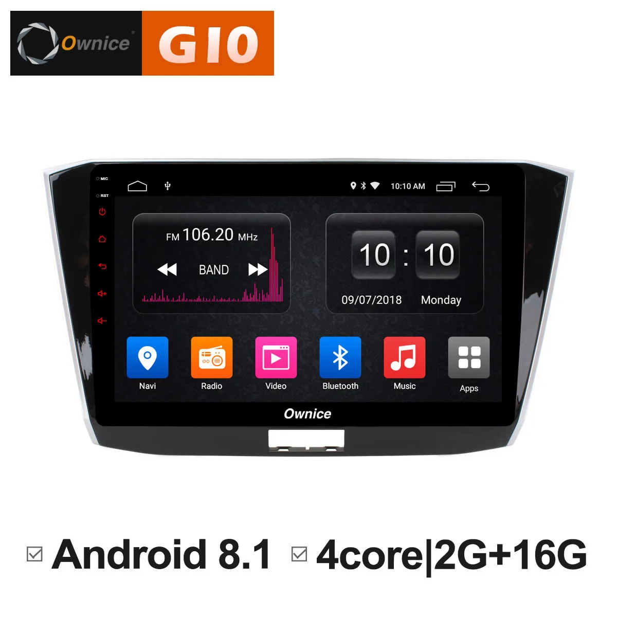 Excellent Ownice C500+ G10 Android 8.1Octa Eight Core Car radio DVD Player gps For Volkswagen Passat 2016 2G RAM Support 4G SIM DAB+ 1