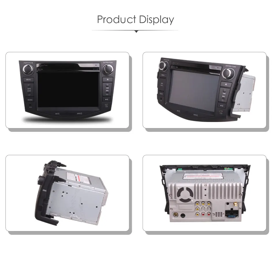 Discount 2Din Car In Dash DVD Media Player Radio Bluetooth Head Unit Stereos with Reverse Camera for Toyota RAV4 2007-2011 (Without GPS) 14