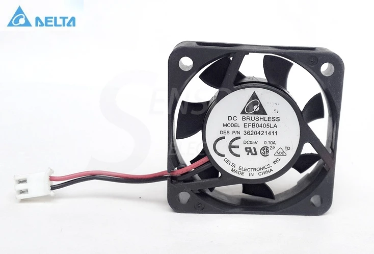 Для delta EFB0405LA DC5V 0.1A Вентилятор 2-проводной 40x40x10 мм 40 4 см охлаждающий охладитель |