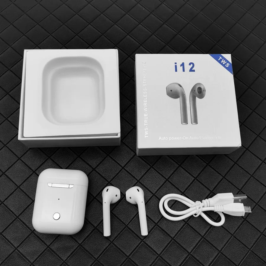 I12 tws всплывающие Bluetooth 5 0 Беспроводные наушники с сенсорным управлением для iPhone