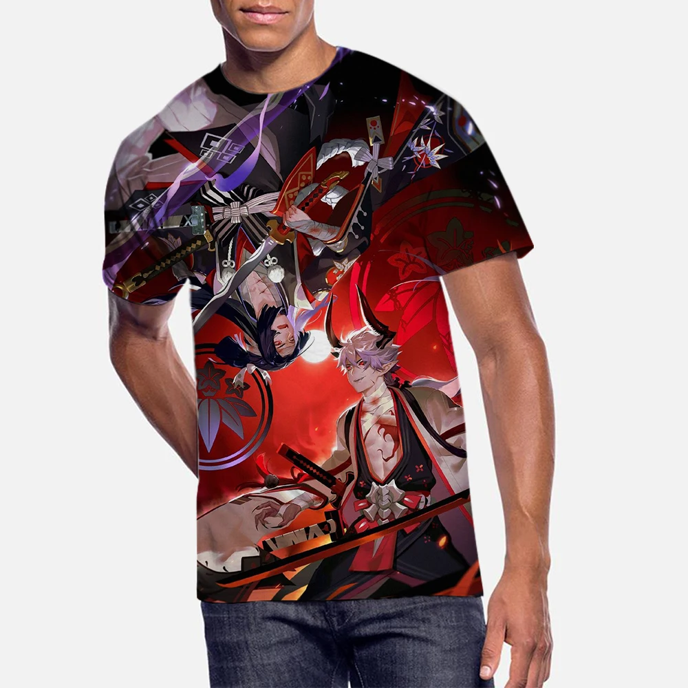 

anime tshirts Summer Trend Short Sleeve Fashion Young T-Shirts Casual Fitness T-Shirt 3D print t shirts cartoon tees soft tops
