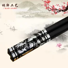 Горячая поставка внутреннего высокого класса палочки для еды набор отеля к окружающей среде содружественное сплава палочками портативный деревянные палочки для еды установить