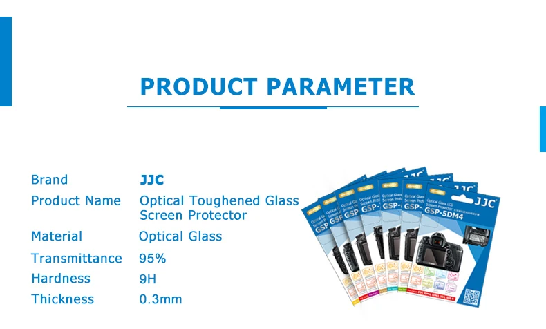 JJC GSP-5DM4 0,0" Оптическое стекло ЖК-экран протектор 9 H камера крышка дисплея для CANON EOS 5DM4/5DM3/5DS/5DS R