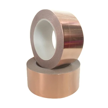 

30m Single side Conductive Copper Foil Tape Strip Adhesive Shielding Mask High temperature pure copper foil tape Roll Roll