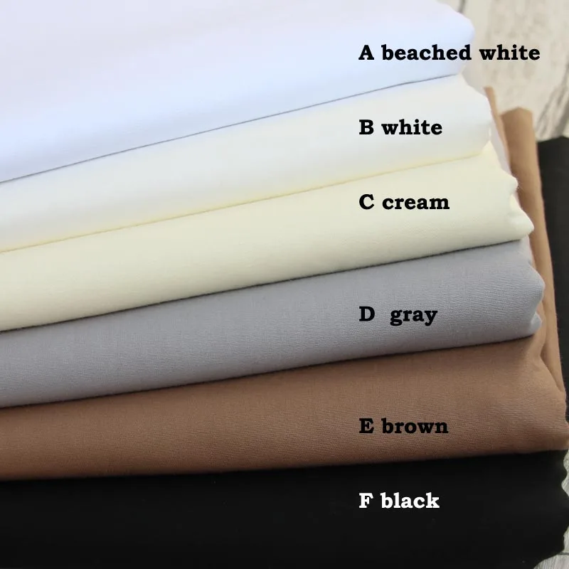 160 см* 50 см хлопок сплошной цвет Белый Серый brwon черная ткань DIY для постельный принадлежности подушки ручной работы лоскутное шитье Декор ремесла