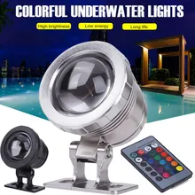 Прочный свет RGB для использования в грунтовых водах 16 Цвета 5 W AC/DC12V удаленного Управление Водонепроницаемый Садовый пруд Tank Фонтан свет светодиодный свет