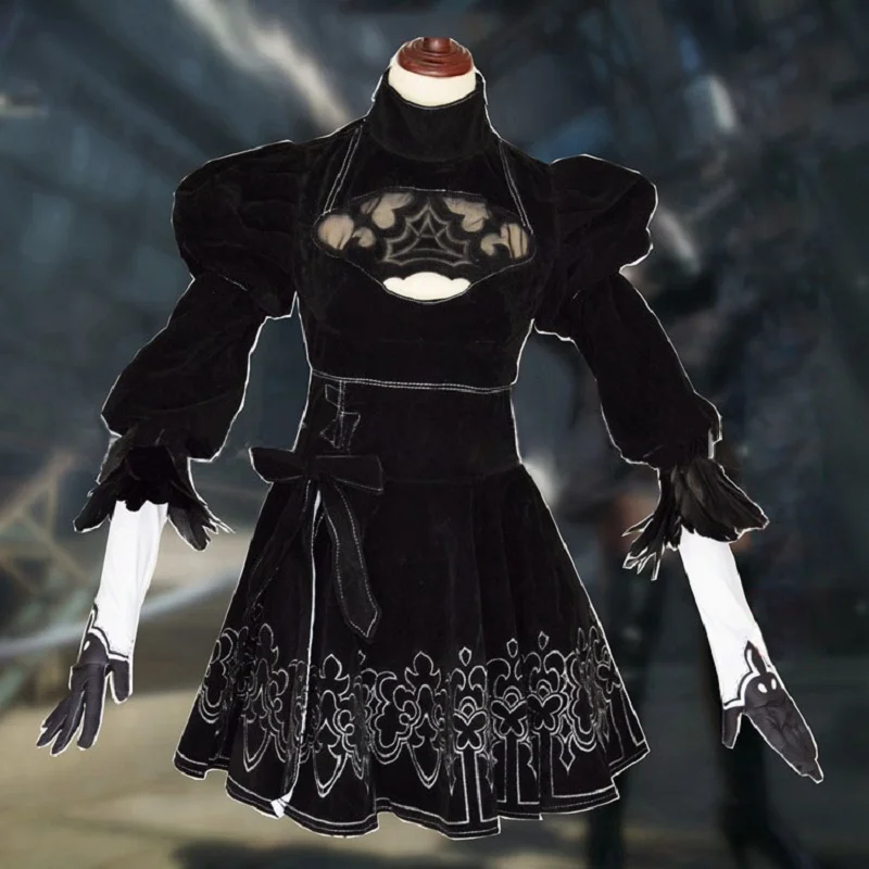 Костюм для косплея NieR Automata YoRHa No.2 тип B униформа 2B повязка на голову окуляр