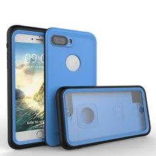 20 шт./лот для iPhone 7 7 Plus Водонепроницаемый чехол для телефона IP68 10 м глубокая вода грязный Противоударная крышка для всего тела 360 градусов Защитная крышка