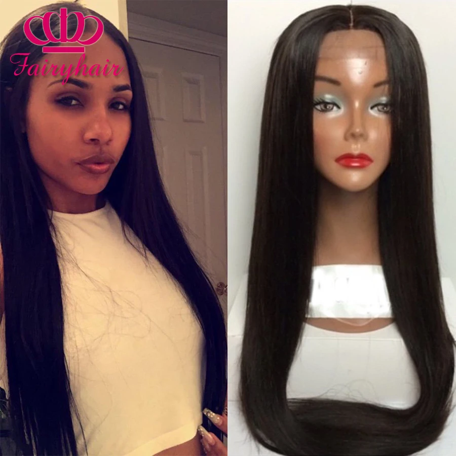 

Wholesale black straight long fiber lace wigs top sale synthetic lace front wig middle part heat resistant wigs for black women