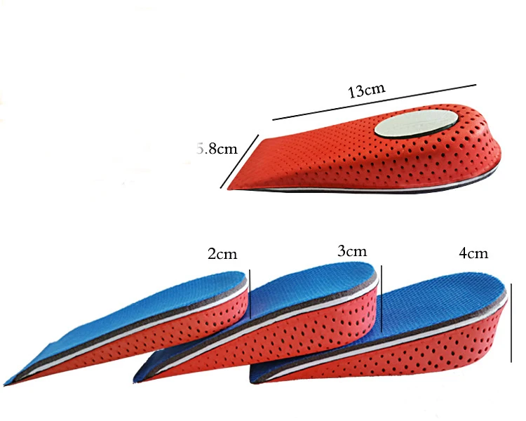 Вальгусная корректоры Лифт Taller подушки педикюр по уходу за ногами Insole увеличения высоты каблука Лифт вставить Чистка Pad подошвенный