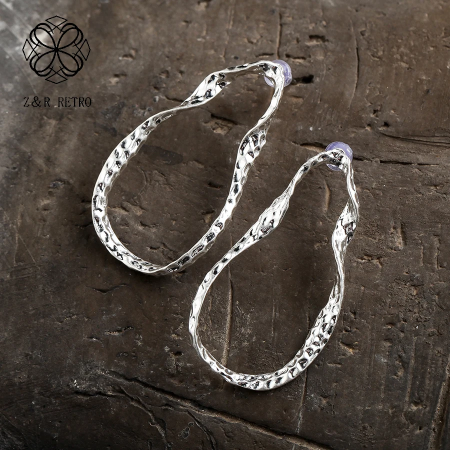 

Silver Gold Twist Round Stud Earrings for Women Ear Stud Fashion Ear Accessories Gift for Girl Unique Circle Earrings