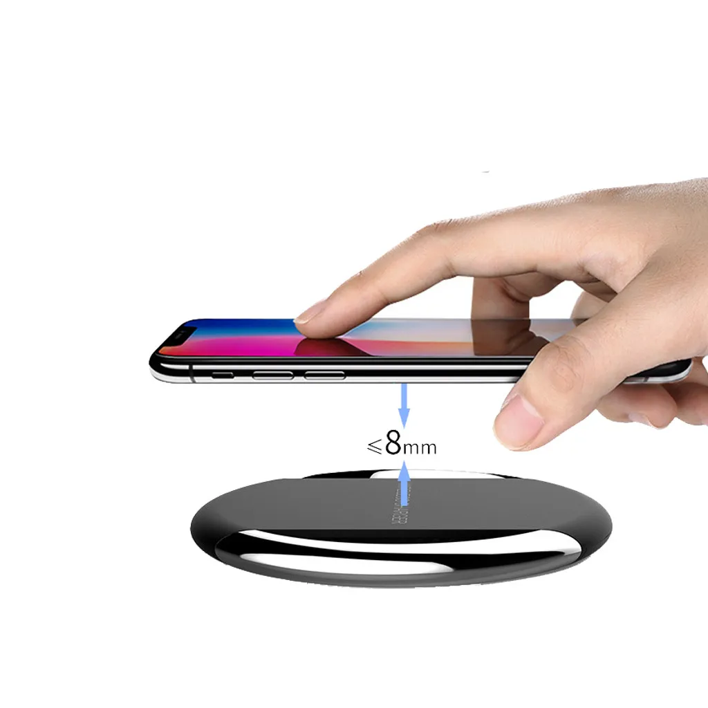 Binmer QI Беспроводной быстро Зарядное устройство для iPhone 8/X для samsung S8 S7 край S6 Edge Note 8/для Xiaomi Беспроводной зарядного устройства док-станции