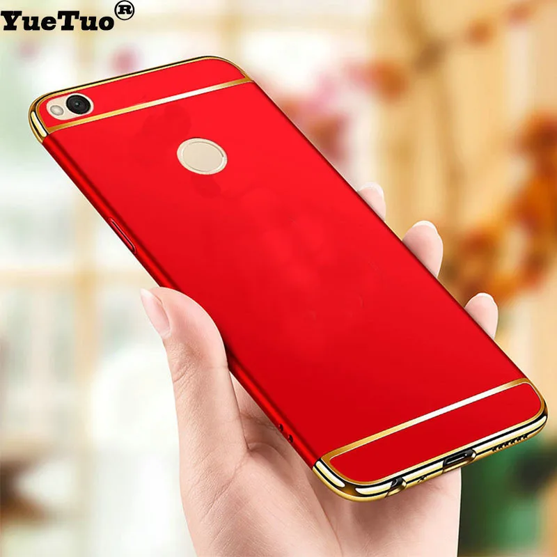 

YueTuo Luxury hard Case For xiaomi redmi 4x 4a 4 x a xiomi 4 prime Ultra Thin Matte gold black protective Phone Back Coque Cover
